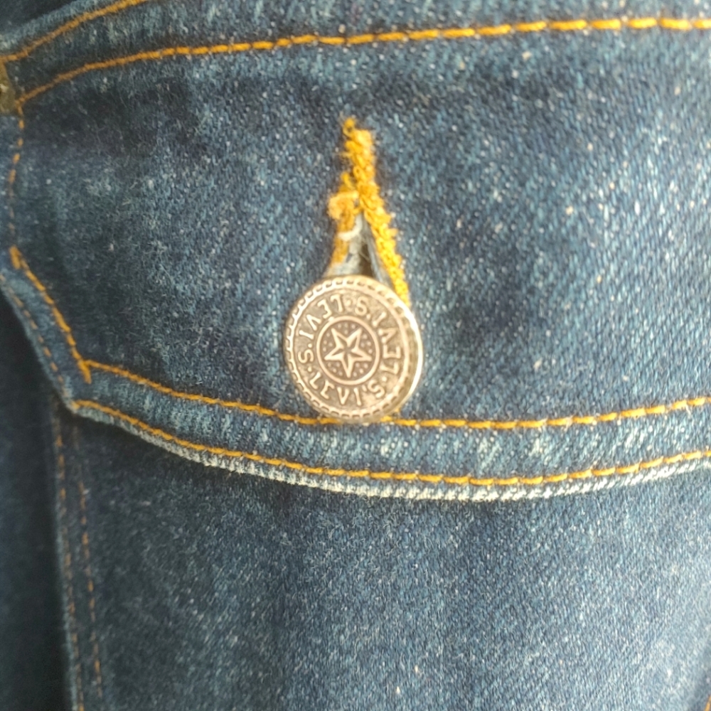 Rare Vintage 80's Levi's Blue Denim Chore Jacket Men's Size XL Made In Canada - Picture 8 of 15